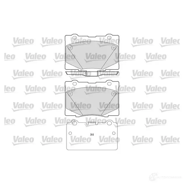 Тормозные колодки дисковые, комплект VALEO 1437876317 601669 LO E5F