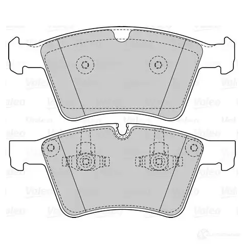 Тормозные колодки дисковые, комплект VALEO 1206093420 WP56 Y5 601537 3276426015370 изображение 0