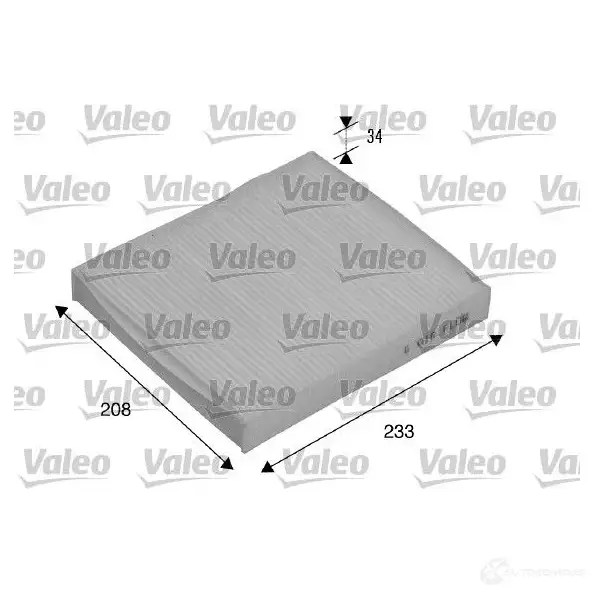 Тормозные колодки, комплект VALEO 232629 598072 3276425980723 7 Y9GD