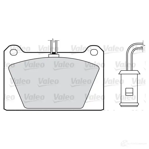 Тормозные колодки дисковые, комплект VALEO 3276425981164 8 PJ7P 232670 598116
