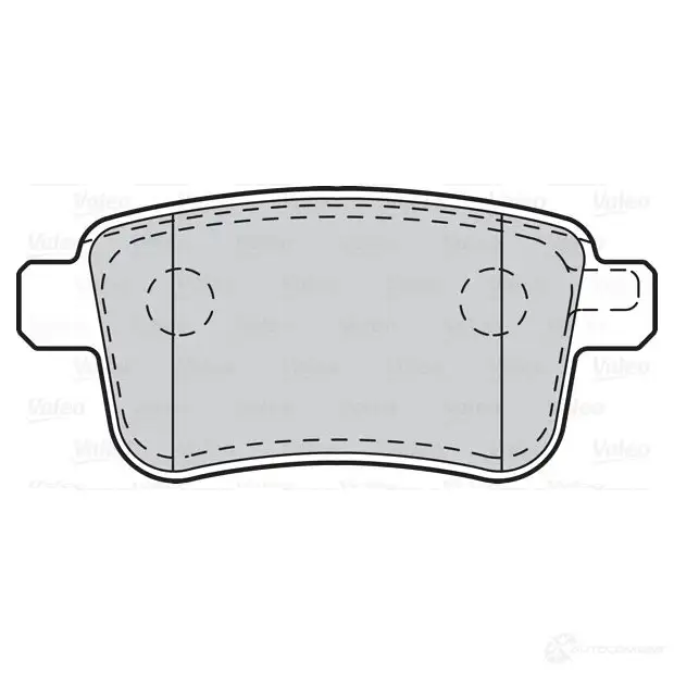 Тормозные колодки дисковые, комплект VALEO 302216 D3JL YT 1205904128 3276423022166 - Изображение 1