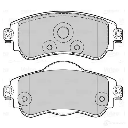 Тормозные колодки дисковые, комплект VALEO OYVXFU U 302341 1437874639 изображение 0