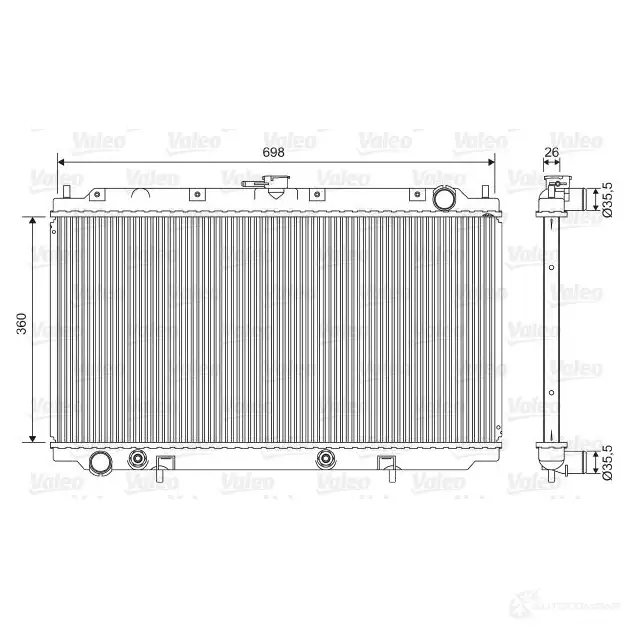 Тормозные колодки, комплект VALEO 232648 598092 20 708 85XEBHQ