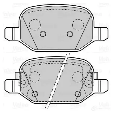 Тормозные колодки дисковые, комплект VALEO MJ SS0QJ 3276426015509 1206093514 601550 изображение 0