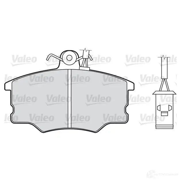 Тормозные колодки дисковые, комплект VALEO ZIL4UO7 232562 598003 2 1156 изображение 0