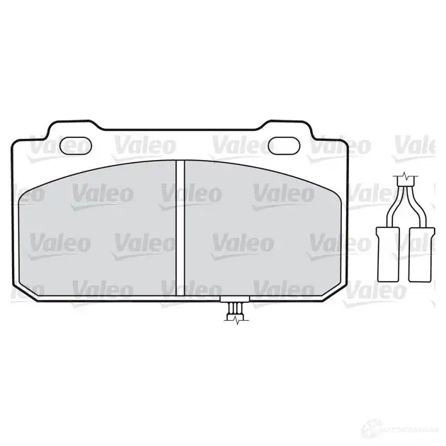 Тормозные колодки дисковые, комплект VALEO 598130 232684 209 44 ID47YF0