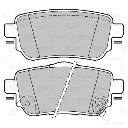 Тормозные колодки дисковые, комплект VALEO 601416 3276426014168 1206092532 4L6H 3 изображение 0