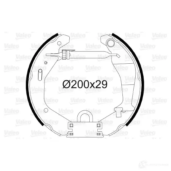 Тормозные колодки VALEO K 344 VXRG3ZQ 554862 230902