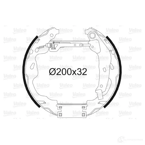 Тормозные колодки VALEO 230899 K 341 554859 5I2Z2