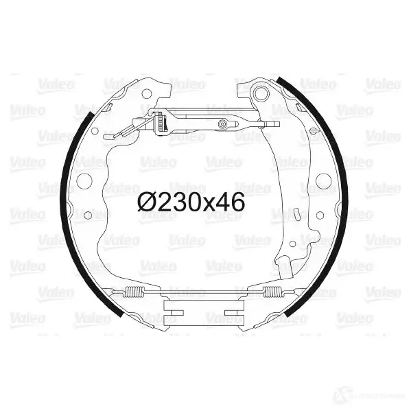 Тормозные колодки VALEO V Z1XO 3276425549012 230906 554901