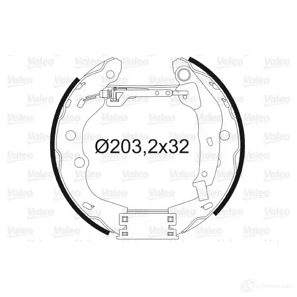 Тормозные колодки VALEO 554863 230903 K3 45 YHOOXJ