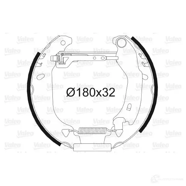 Тормозные колодки VALEO 230739 K1 59 SFQCI4 554674