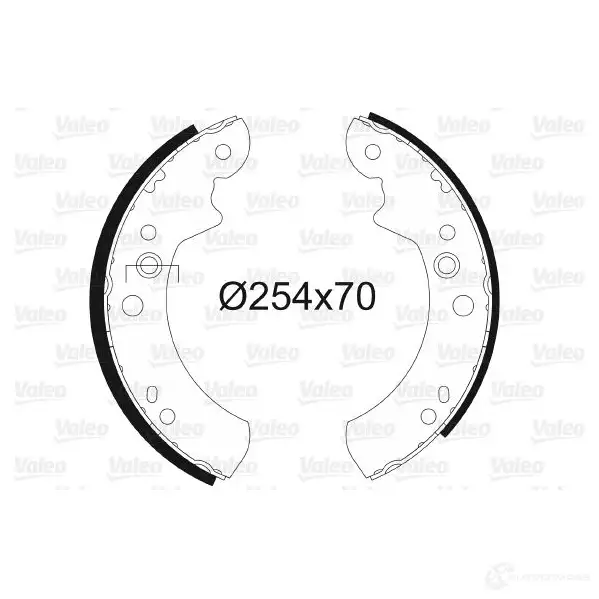 Тормозные колодки VALEO 3276425620667 562066 8YW KX33 230949