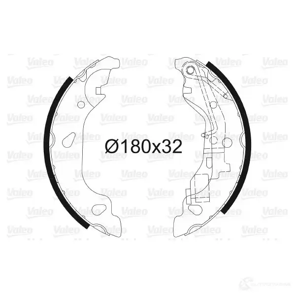 Тормозные колодки VALEO 562770 231128 7RU Y5A 3276425627703