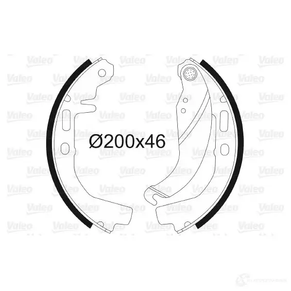 Тормозные колодки VALEO 562052 TE0L6 3R 3276425620520 230937