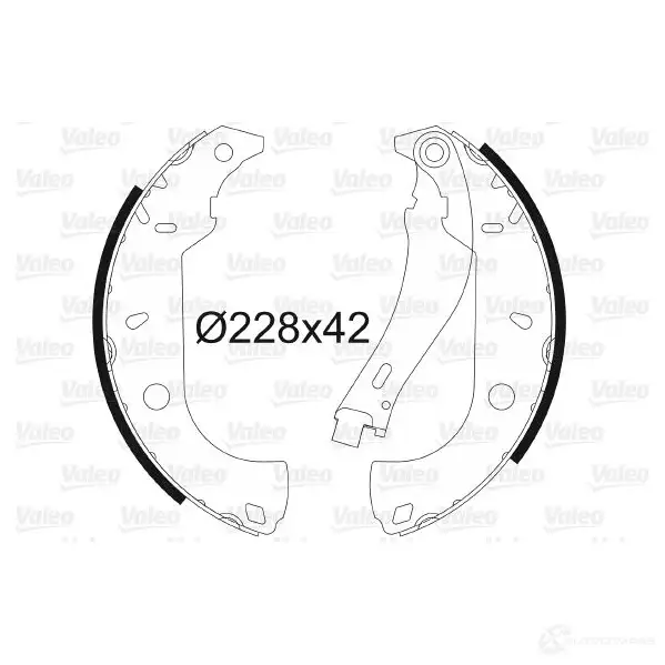 Тормозные колодки VALEO 562585 Q9DJPT 231017 S 40