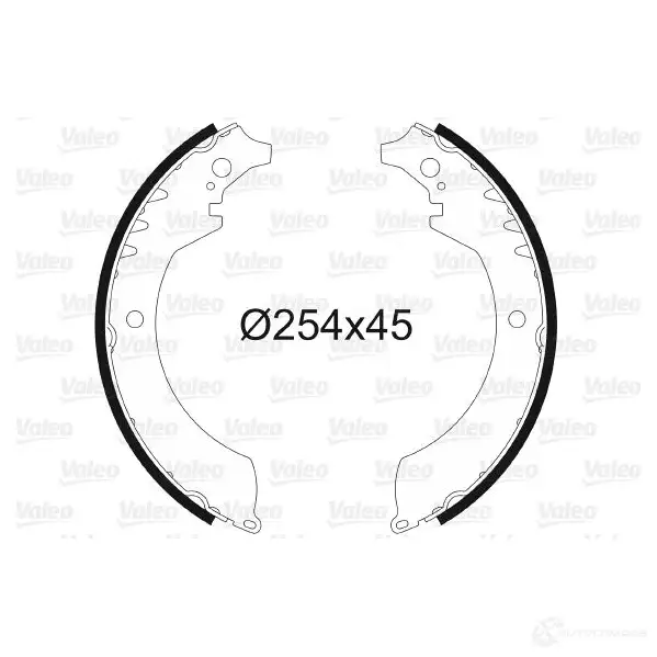 Тормозные колодки VALEO 231031 48M 8N5 562603 3276425626034