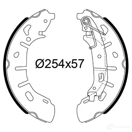 Тормозные колодки VALEO 564251 1438008674 7 CT9ZAG