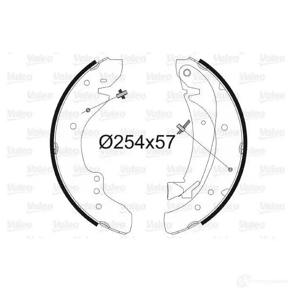 Тормозные колодки VALEO 231016 562584 JO6V 9 3276425625846