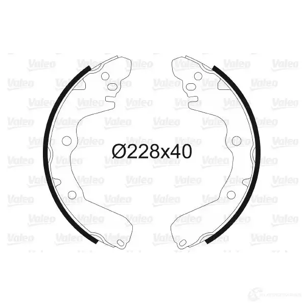 Барабанные тормозные колодки, комплект VALEO JOY RDK 1206033634 3276425626133 562613