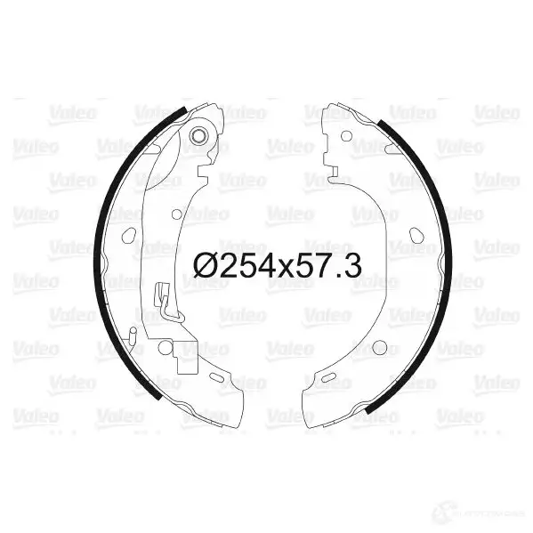 Тормозные колодки VALEO 3276425640252 G 6G7W 231187 564025