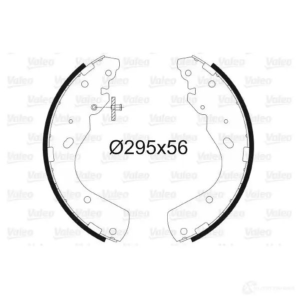 Барабанные тормозные колодки, комплект VALEO 3276425640320 564032 RYMI U 1206035732