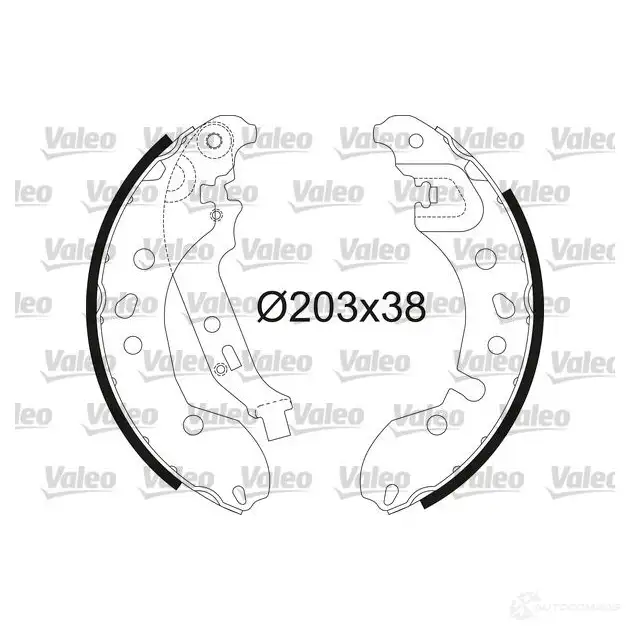 Тормозные колодки VALEO 702 5E 564209 1206036738 3276425642096