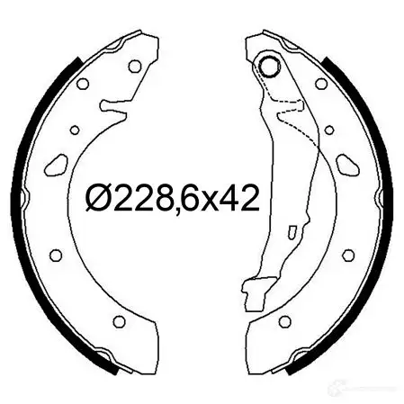 Тормозные колодки VALEO 564307 1438008743 8EA8 QSA