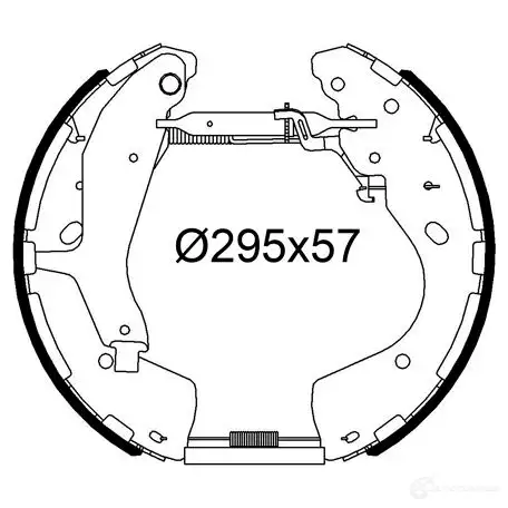 Тормозные колодки VALEO 1438008952 554915 SEKA IFT