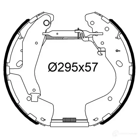 Тормозные колодки VALEO 1438008957 554914 JN9 73W