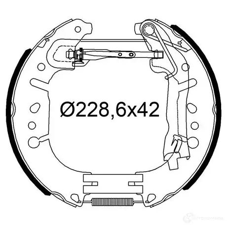 Тормозные колодки VALEO 1438008986 27 009 554953 изображение 0