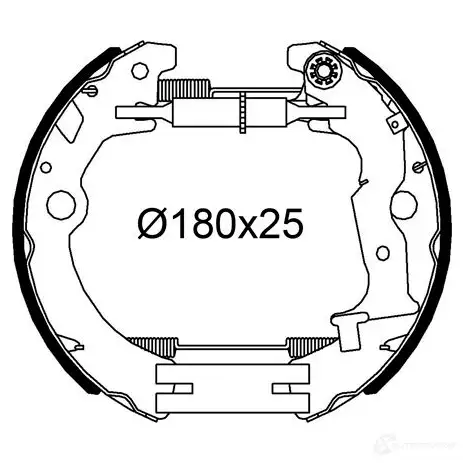 Тормозные колодки VALEO 1438008994 554932 E8L8J 3 изображение 0