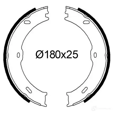 Барабанные колодки VALEO 1438009311 C59V I 564267