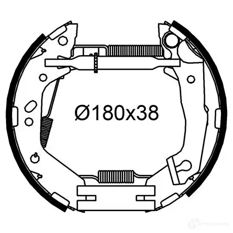 Тормозные колодки VALEO AG ZRL 1438009123 554954 изображение 0