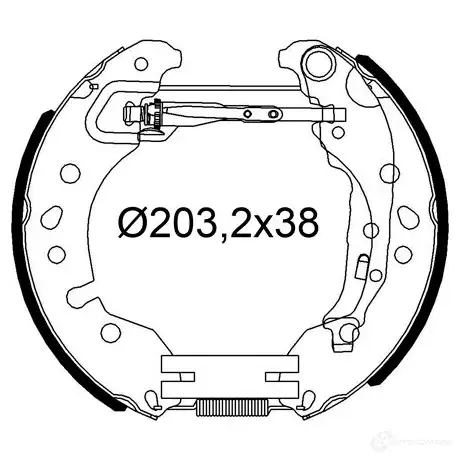 Тормозные колодки VALEO 554980 SFEE7A Y 1438009148