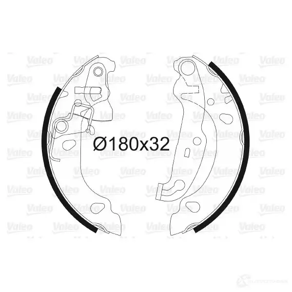 Тормозные колодки VALEO A3A9 Y 231129 562771 3276425627710