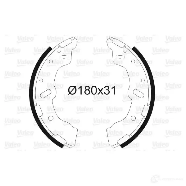Тормозные колодки VALEO 3276425627208 82 CE6 231087 562720