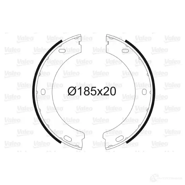 Барабанные колодки VALEO 3276425640207 PH3 PG 231182 564020
