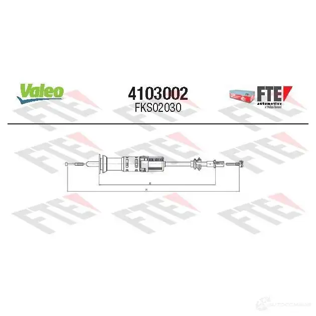 Трос сцепления VALEO 1437871915 71X3 MP 4103002