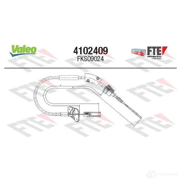 Трос сцепления VALEO 4102409 1437872114 WW 47R