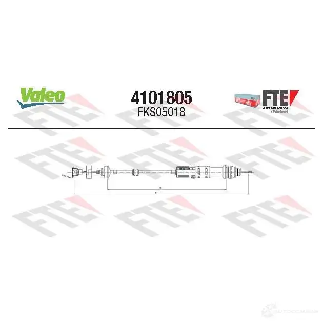 Трос сцепления VALEO HHQ YWE 4101805 1437871896