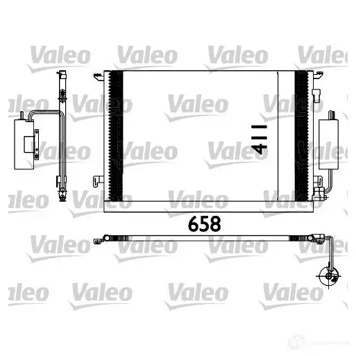 Радиатор кондиционера VALEO 817648 9IFCD 7Q 241078 3276428176482