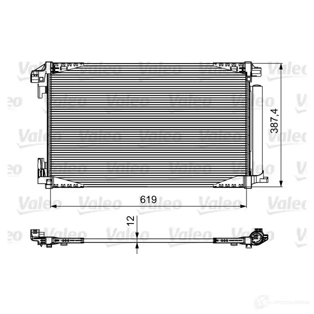 Радиатор кондиционера VALEO 1416870353 814027 V8 OKB 3276428140278