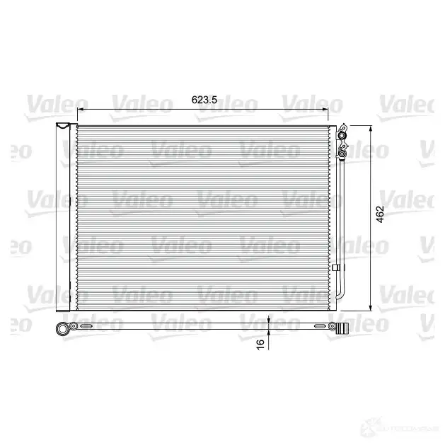 Радиатор кондиционера VALEO 814410 240582 3276428144108 7J2 HO