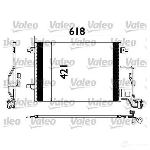 Радиатор кондиционера VALEO P 0R0A 241100 817679