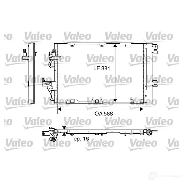 Радиатор кондиционера VALEO AR55N F 3276428181141 818114 241325 изображение 0