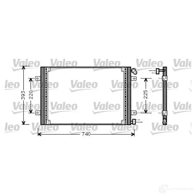 Радиатор кондиционера VALEO 241276 3276428180298 818029 5 7L6BO