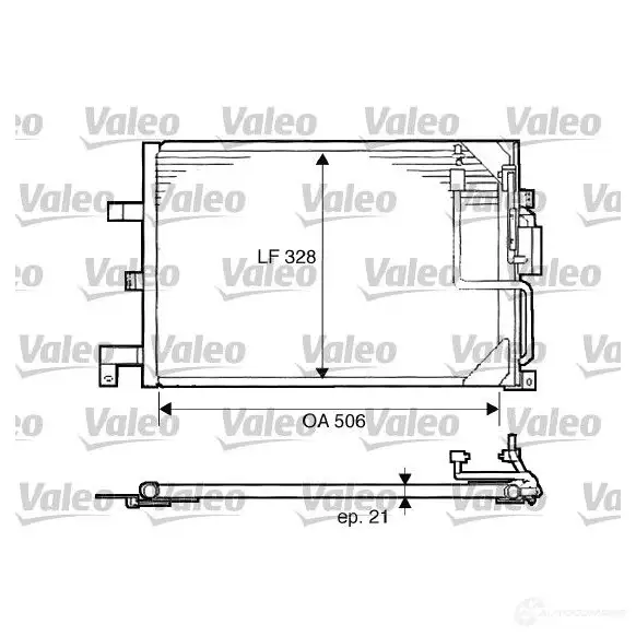 Радиатор кондиционера VALEO 241012 XP VNW 817507 3276428175072 изображение 0