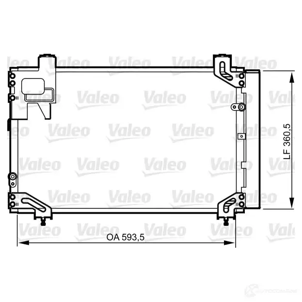 Радиатор кондиционера VALEO 240466 UWE LEW 3276428142715 814271