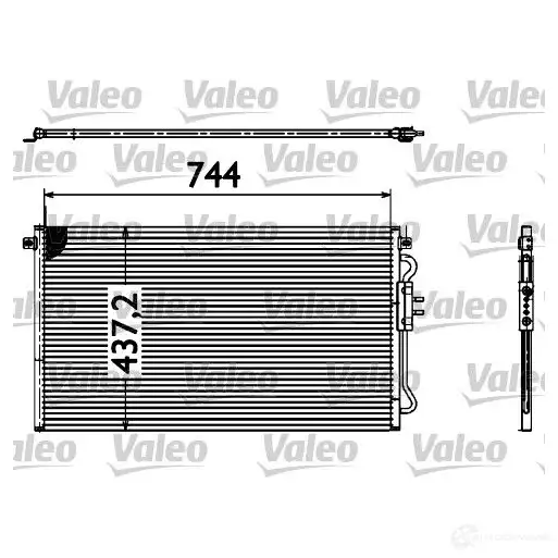 Радиатор кондиционера VALEO 241051 AN9GNP1 CA12 45 817582 изображение 0